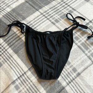 Wild Fable Black Bikini Bottom with Side Ties